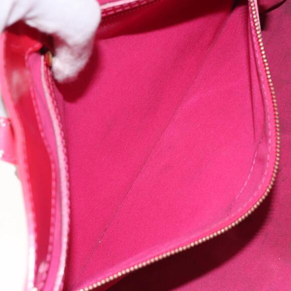 LOUIS VUITTON Monogram Vernis Wilshire PM Hand Bag Rose Pop M93643 - Picture 11 of 16